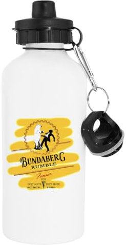 Pinitotee Bundaberg Rumble Weiße Wiederverwendbare Metallflasche