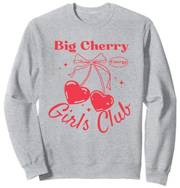 Kokette Schleifen mit Kirschen Big Cherry Energy Cute Coquette Sweatshirt