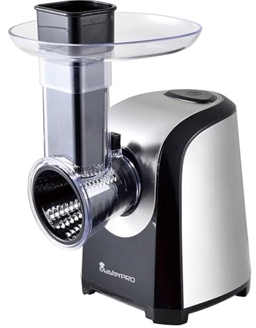 Grattugia elettrica Foodies con 5 velocità da 150 W in acciaio inossidabile MasterPRO
