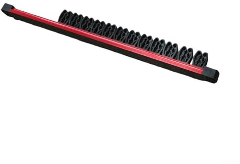 Niceminiwall Magnetic Screwdriver Holder Organizer, 9-Hole Wall Mount Tool Storage Rack,for Screwdrivers, Pliers, Wrenches, with Adjustable Configuration