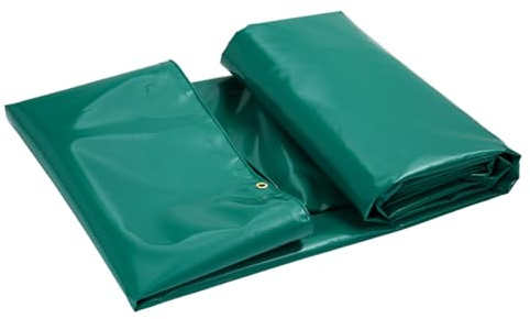 Bâche avec œillets - 2x2m, PVC Imperméable & Indéchirable - Bâche de Haute Qualité pour Camion, Piscine, Meubles de Jardin en Bois - Green