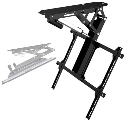 Supporto TV a soffitto motorizzato con telecomando, misura universale per TV LCD/LED, migliora l'esperienza visiva in qualsiasi stanza