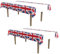 A Beistle Creation 54747 Rechteckige Tischdecke aus Kunststoff mit Union Jack-Design Britisches Partyzubehör, Sherlock Holmes Dekorationen, rot/weiß/blau