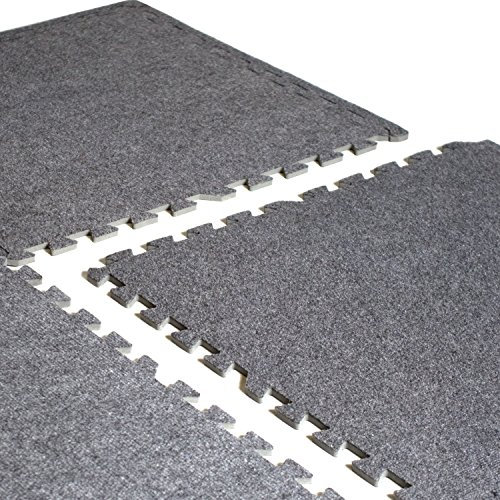 Cap Barbell 24 Square' (6 Tiles) 24 x 24 Interlocking Carpet-Top Puzzle Mat