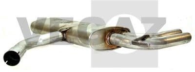 VEGAZ SES-83 Endschalldämpfer Kompatibel mit SEAT Leon Schrägheck 1P1 5P0253609A 5P0253609G 5P025360