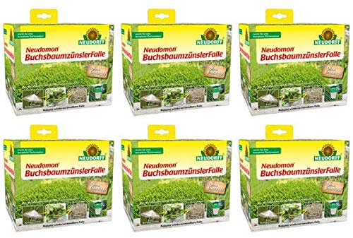 Neudorff Neudomon BuchsbaumzünslerFalle 6 Sets - langlebige biotechnische Falle zur Befallskontrolle und Ermittlung des günstigsten Spritztermins