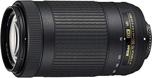 JAA829DA AF-P DX 70-300 mm f/4.5-6.3G ED VR Lens - Nero - Angolo di vista è 22°50′-5°20′