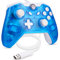 miadore Wired USB-Controller für Xbox One/One S/Windows PC, Dual Vibration Gamepad Joystick (klares Blau)