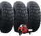 3 100/90-10 UNION + LAGER Reifen Kompatibel Mit Piaggio Ape 50 Motorrad Roller 61L Schlauchlos 8PR