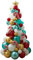 Ginger Ray Globo de bastón de caramelo para decoración de fiesta de árbol de Navidad