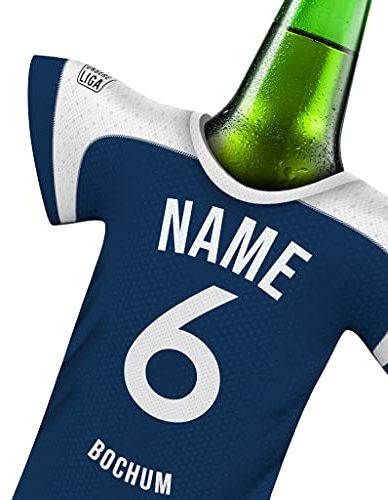 PERSONALISIERTES Trikot passend für Bochum Trikot kühler Fans | Flaschenkühler Getränkekühler Fanartikel by MYFANSHIRT.com Kein Original