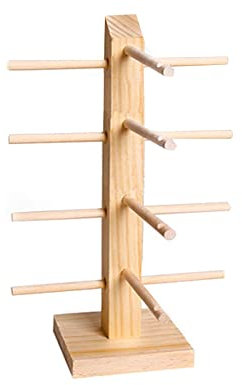 Alnicov Présentoir de Lunettes de Soleil Organisateur de Lunettes de Soleil en Bois pour Ranger et Afficher des Lunettes