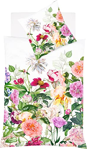 fleuresse Mako-Satin Bettwäsche Bed Art S Flen multicolor 1 Bettbezug 155 x 220 cm + 1 Kissenbezug 80 x 80 cm