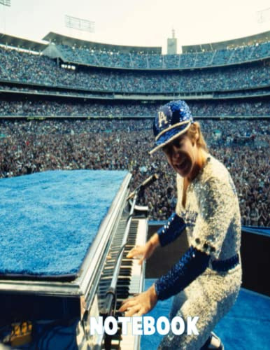 Notebook : Elton John Wile Ruled 100 Pages for School Home or Work - Christmas , Thankgiving Notebook Gift Ideas #976