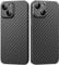 memumi Carbon Hülle für iPhone 13, 100% Aramidfaser Hülle, 0.5 mm Super dünne, Hülle aus echter Aramidfaser mit Fallschutz in Militärqualität für iPhone 13