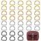 Dasyusuo Metall D-Ringe,40Pcs D-Ringe-Halbringe,20mm Mehrzweck Metall D Ring Schnalle, Silber Gold Schwarz D Ringe für Taschen Gürtel Rucksack Bastelzubehör Hundeleine