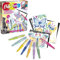 Lansay - BLOPENS - Set d'Activités Papillons Magiques - Atelier Créatif de Dessins et Coloriages pour Enfants dès 5 Ans - 8 Feutres à Souffler, 6 Pochoirs, 6 Feuilles - Loisirs Créatifs