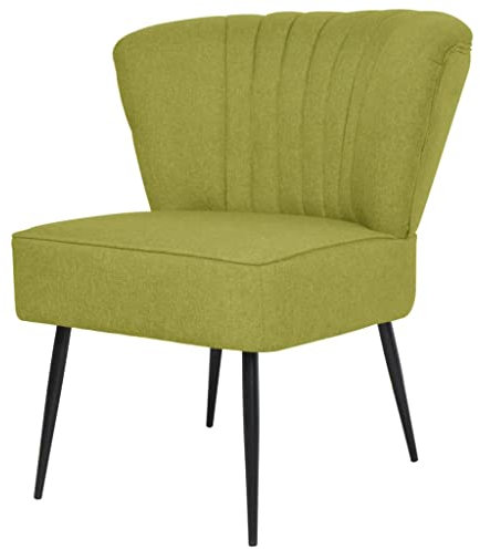 ZQQLVOO Cocktailstuhl Grün Stoff, Loungesessel, Fernsehsessel Relaxsessel, Schreibtischstuhl, Stuhl für Schlafzimmer, Wohnzimmer, Arbeitszimmer, Büro