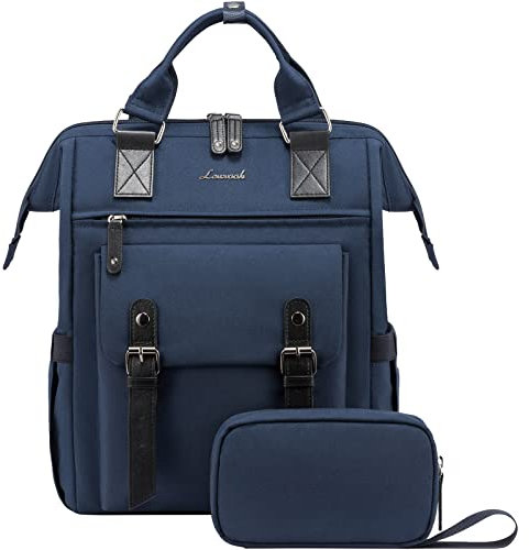 LOVEVOOK Sac a Dos Femme, Impermeable Sacs à dos pour Ordinateur Portable 17 pouces Feminin avec Étui pour Câble de Données, Sac Ados PC Sac a Dos Ordi Elegant pour Voyage Travail College
