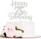 Sotpot Silver Glitter 75 Cake Topper, 75th Birthday Cake Decorations for Birthday Party Anniversary Party Supplies