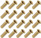 METALLIXITY Through Hole Rivet (3mm x 10mm) 200Pcs, Copper Hollow Rivet Nuts - for Leather Canvas Clothes DIY Crafts Making, Copper Tone