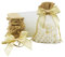 DUGYIRS 30 Stück Organzabeutel Geschenktüten mit Kordelzug 10cm x 15cm und 30 Stück Geschenkband,Jutesäckchen Jute Organzasäckchen Schmuckbeutel Klein Party Geschenk Taschen für Geburtstage Hochzeits
