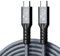 Herfair USB C to USB C Cables,8K HD Display 240W Type C to Type C Fast Charge Braided Lead for Thunderbolt 4,40Gbps Data Transfer,Support 8K/6K@60Hz,Compatiable with Monitor,Mac Studio,SSD,eGpu