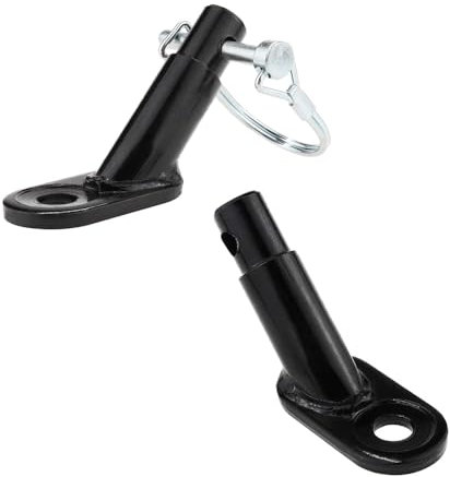 2 Stück Fahrradanhänger Kupplung, Fahrrad Anhänger Kupplung Kupplungen Ersatz Stahl Anhänger für Kind Haustier Fracht Fahrrad Anhänger (Ohne Snap+Mit Snap)