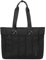 VASCHY Cabas Femme, Léger Sac à Main Matelassé Femmes 15,6 Pouces Sacoche Ordinateur Grande Capacité Sac de Cours avec Fermeture Éclair pour Travail/École/Voyage/Achats Noir