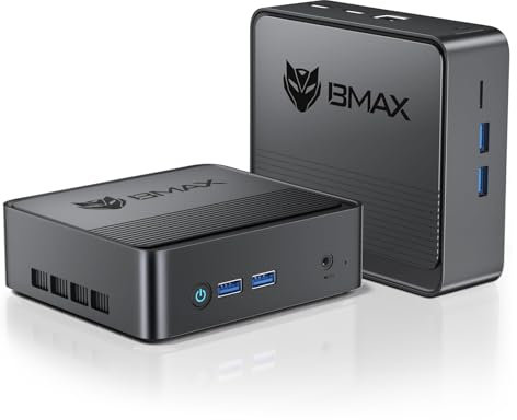 Bmax B3 Mini PC, Intel N5095(Up to 2.9GHz), 8GB DDR4/256GB SSD, Mini Desktop Computer, 4K Dual Screen Display/WiFi5/Dual HDMI/USB 3.0/BT4.2 Push-Pull Cover Micro Pc Business, Office, Home