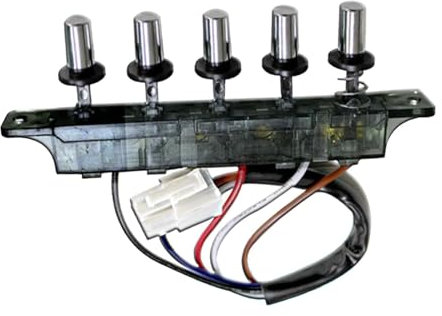 Baoblaze Dunstabzugshauben-Tastaturschalter, 5-Tasten-Ersatzzubehör, Tastaturschalter, Dunstabzugshauben-Drucktastenschalter für die Küche