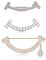 WUMZIRA 3 Stück Faux Brosche Kragen, Schal Clip Doppelköpfige, Cardigan-Ausschnitt Pullover Kleidung Sweater Shawl Clip Hut Tasche künstliche Dekoration Sicherheitsnadel Brosche Schal Clips