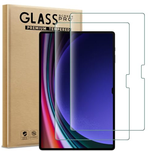 AOKUMA Tempered Glass for Samsung Galaxy Tab S10 Ultra /S9 Ultra/S8 Ultra 14.6 Inch Screen Protector, [2 Pack] Premium Quality Guard Film, Case Friendly, Shatterproof, Shockproof, Scratchproof