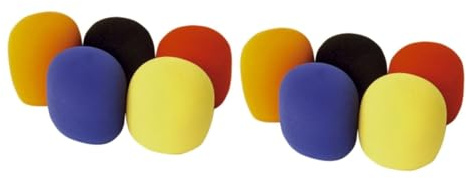 HEMOTON 10pcs Microphone Windscreens Covers Windscreen for Handheld Stage Mic Protect against Wind Spit Random Color