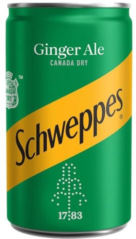 Canada Dry Ginger Ale, 150ml (24 Cans x 150ml)