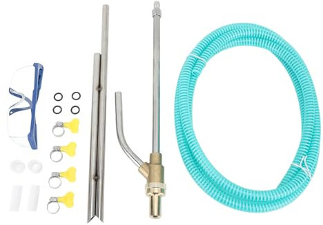 Pressure Washer Sandblasting Kit, Wet Sandblaster Attachment Power Washer Sandblasting Nozzle Sandblaster Sand Blaster for Air Compressor with Quick Disconnect for Abrasive (Blue)