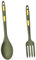 MAGICLULU 1Juego Tenedor y Cuchara de Silicona para Cocinar Utensilios de Cocina Prácticos y Convenientes para Pasta y Ensaladas