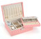 Sofore Portagioie Donna Porta Gioie Portagioie Bambina Grande Porta Gioielli Bambina a 2 Strati in Pelle PU Portagioie Donna da Camera Organizer Gioielli Storing Jewelry Earrings Anelli, Rosa Sakura