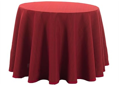 Donegal Collections Falda Mesa Camilla Cuadrada 90 x 90 cm Riby Rojo - Tejido Primavera Verano - Faldillas Mesa Camilla con Altura para Mesa 75 cm - 50% Algodón 50% Poliester Fabricado en España