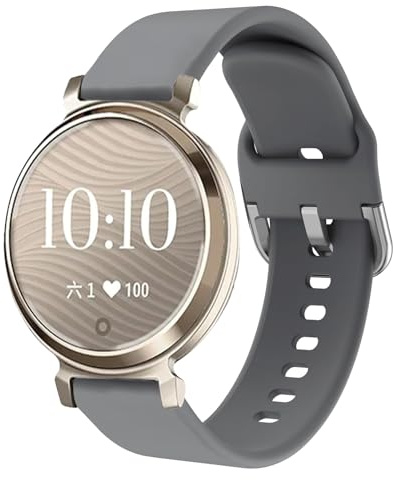 Silikon Armband für Garmin Lily 2, Weiches und Bequemes Wasserfestes Armband Längenverstellbares Sport-Ersatzband Geeignet für Männer und Frauen 14mm Armband für Garmin Lily 2