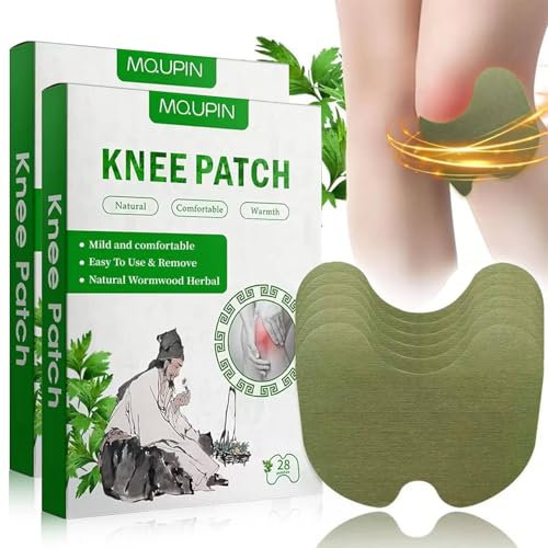 Herbal Knee Patch, 56 Stück Wärmepflaster, Wermut Herbal Knee Patches Für Linderung Von Beschwerden In Schulter, Nacken, Taille Und Knie, Natürlich Und Mild Kniepflaster