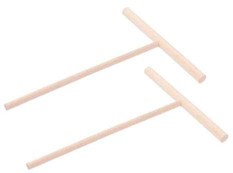 Wood Crepe Pancake Spreader 2 Pack Wooden Tool for Dough Distribution