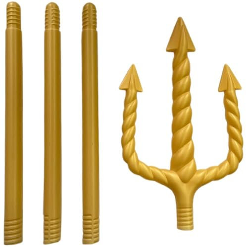 Muteitt Utilería De Tridente del, Tenedor De Demonio Desmontable, Tridente De Simulación para Halloween, Carnaval, Fiesta Temática, Suministros De Cosplay