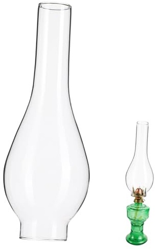 Diametro 5cm Paralume, Retrò, in Vetro per Lampada a Olio | Oil Lamp Chimney, Glass Lamp Shades, Glass Shade Replacements, Piccolo Ricambio per Lampada Antica