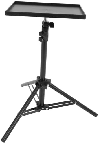 SHINEOFI Laptop Tripod Stand for Projector with Anti-Tilt Design, Adjustable Height, ABS and Iron Construction, for Stage, Home, and Outdoor Settings