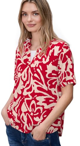 Street One Damen Kurzarm Bluse mit floralem Muster