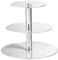 Acrylic Cupcake Stand, Clear Dessert Display Hoder Stand With Base for Wedding, Party, Baby Shower, Get-together, 3 Tier Round, Transparent
