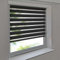 Doppelrollo 45 x 200 cm anthrazit Klemmfix ohne Bohren Vario Seitenzug Duorollo