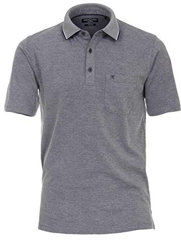 CASAMODA Herren Polo-Shirt unifarben Brusttasche, 105 Blau, XL