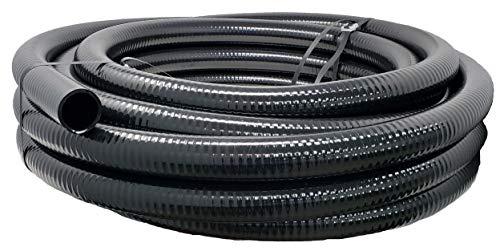 Sealproof Flexibler PVC-Schlauch, Teichschlauch, Pool- und Spa-Schlauch, schwarz 1-1/2